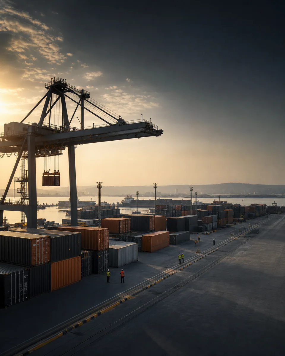 ROKIVA SEATRANS container terminal operations in Gandhidham, Gujarat